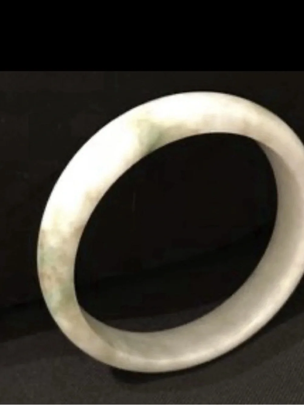 White Jade Bangle Bracelet